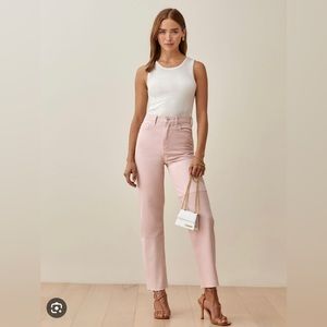 Pink Reformation Jeans size 26